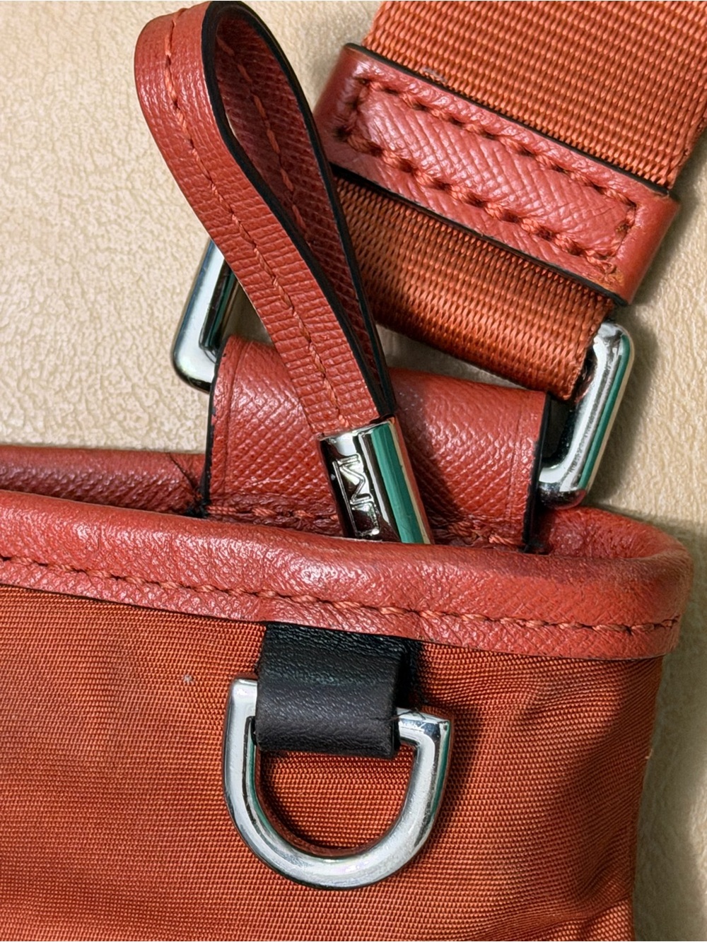 Tumi Orange Nylon Crossbody Messenger Bag for Men - Picture 7 of 10